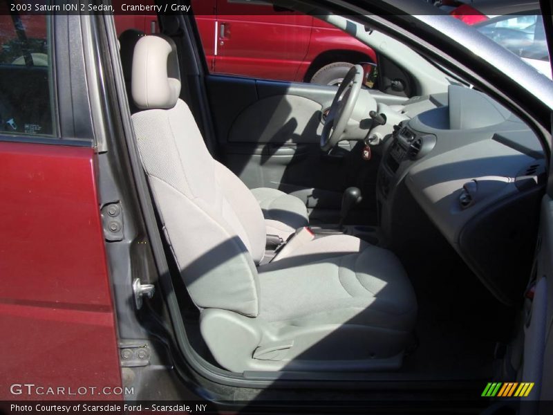 Cranberry / Gray 2003 Saturn ION 2 Sedan