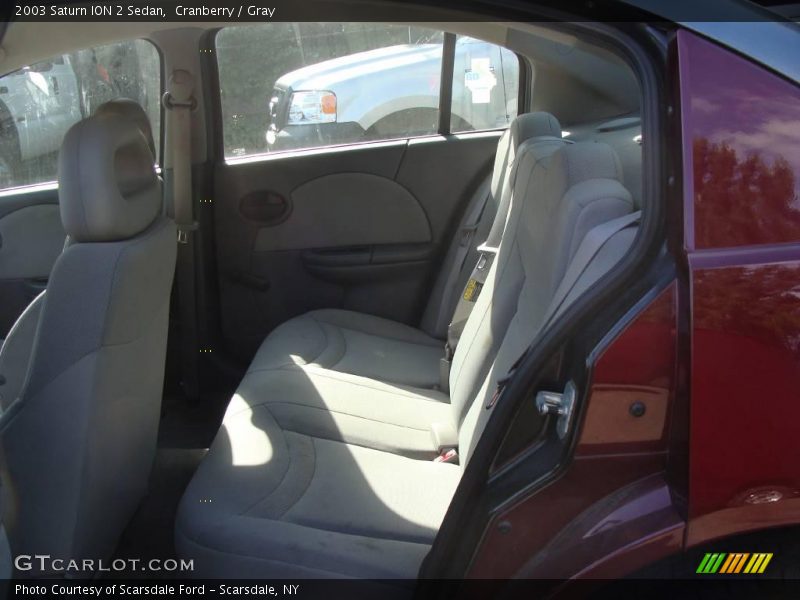 Cranberry / Gray 2003 Saturn ION 2 Sedan