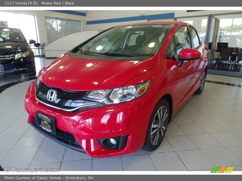 Milano Red / Black 2017 Honda Fit EX