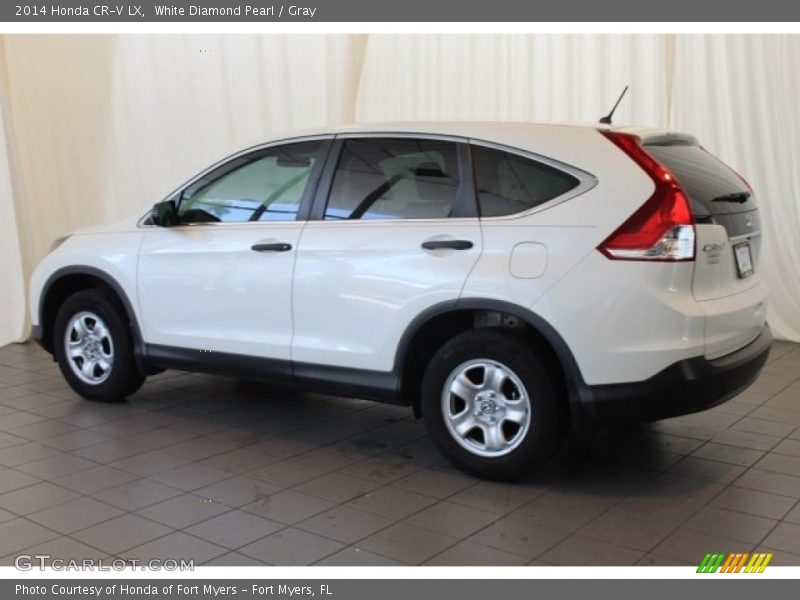 White Diamond Pearl / Gray 2014 Honda CR-V LX
