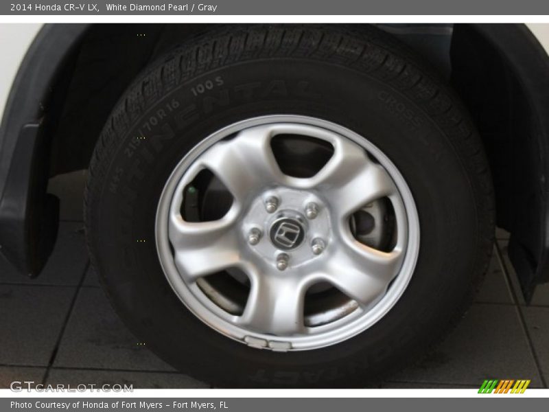 White Diamond Pearl / Gray 2014 Honda CR-V LX