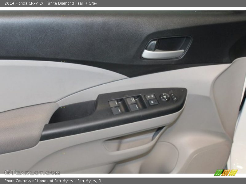 White Diamond Pearl / Gray 2014 Honda CR-V LX