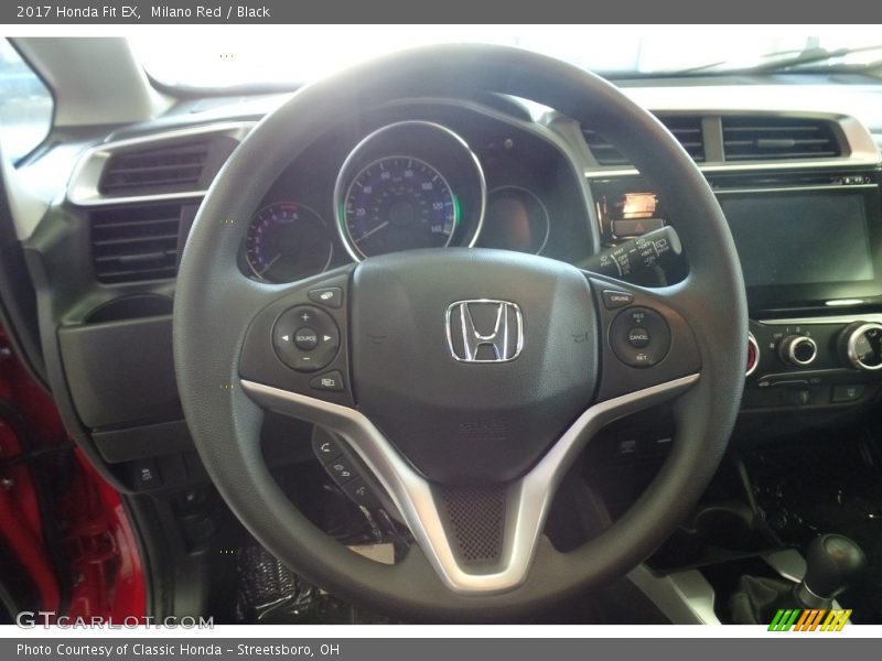 Milano Red / Black 2017 Honda Fit EX