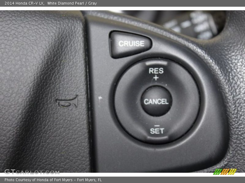 White Diamond Pearl / Gray 2014 Honda CR-V LX