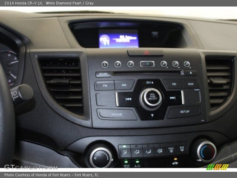 White Diamond Pearl / Gray 2014 Honda CR-V LX
