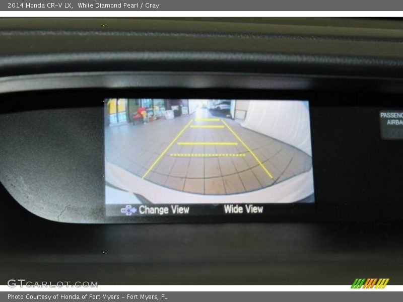 White Diamond Pearl / Gray 2014 Honda CR-V LX