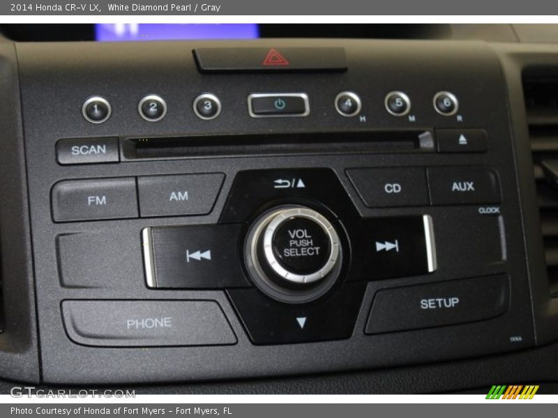 White Diamond Pearl / Gray 2014 Honda CR-V LX