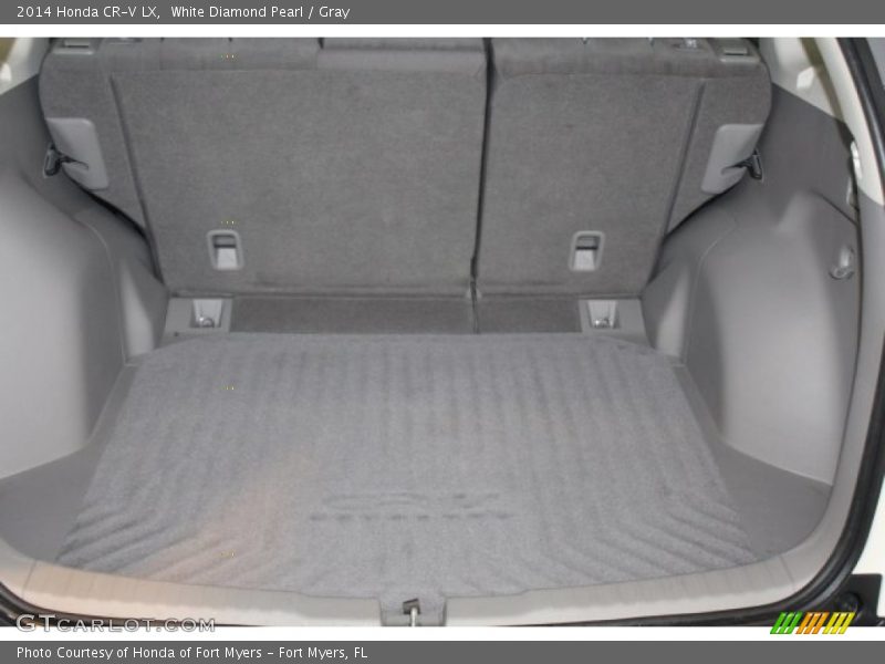 White Diamond Pearl / Gray 2014 Honda CR-V LX