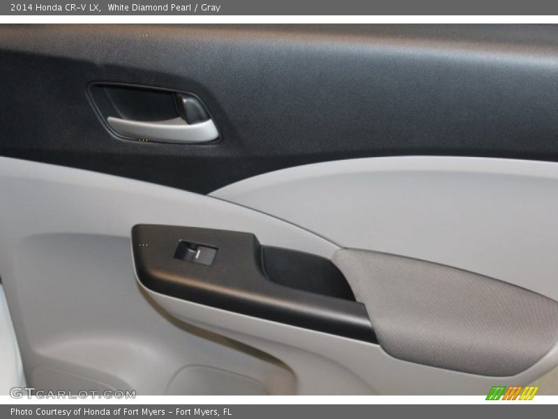 White Diamond Pearl / Gray 2014 Honda CR-V LX