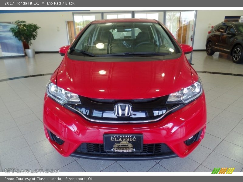 Milano Red / Black 2017 Honda Fit EX