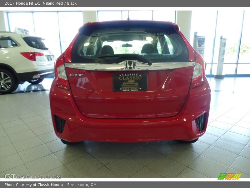 Milano Red / Black 2017 Honda Fit EX
