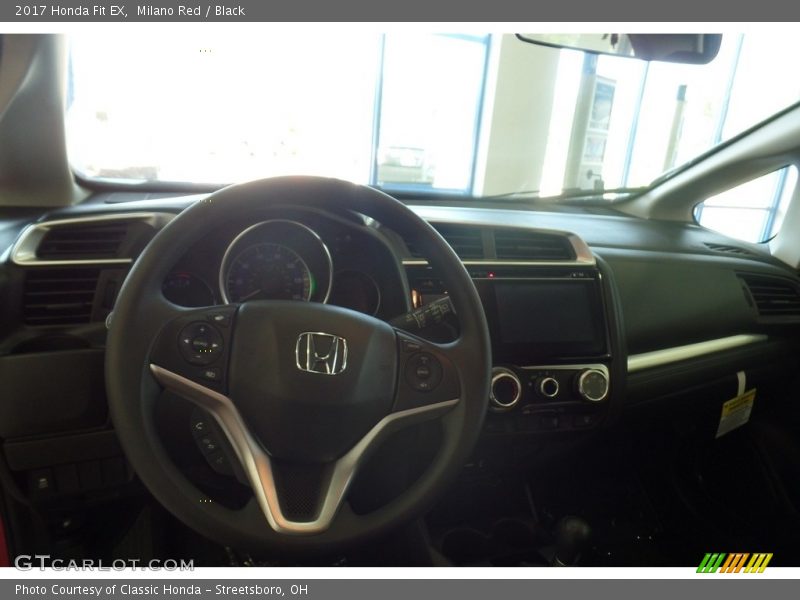 Milano Red / Black 2017 Honda Fit EX