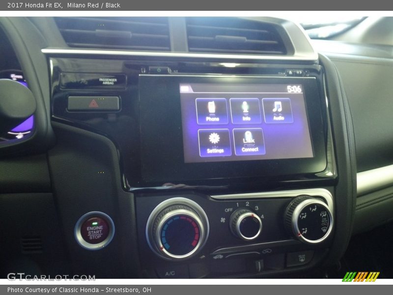 Milano Red / Black 2017 Honda Fit EX