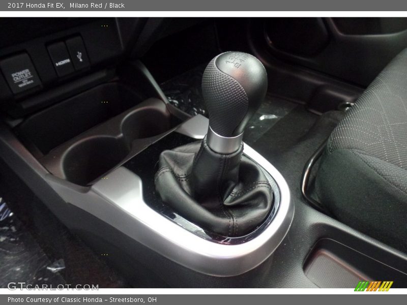 Milano Red / Black 2017 Honda Fit EX