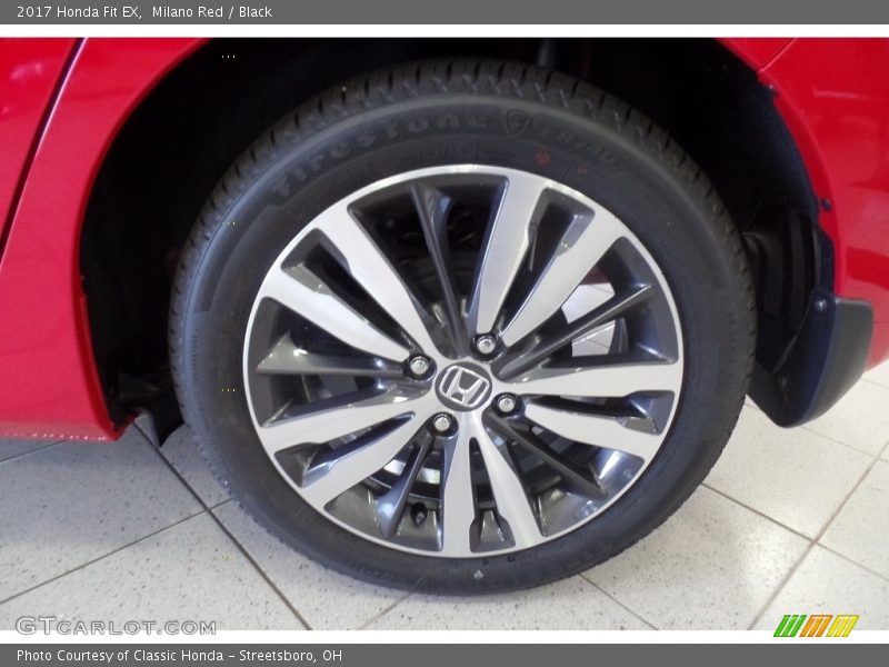 Milano Red / Black 2017 Honda Fit EX