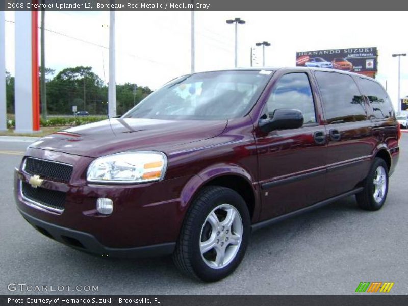 Bordeaux Red Metallic / Medium Gray 2008 Chevrolet Uplander LS