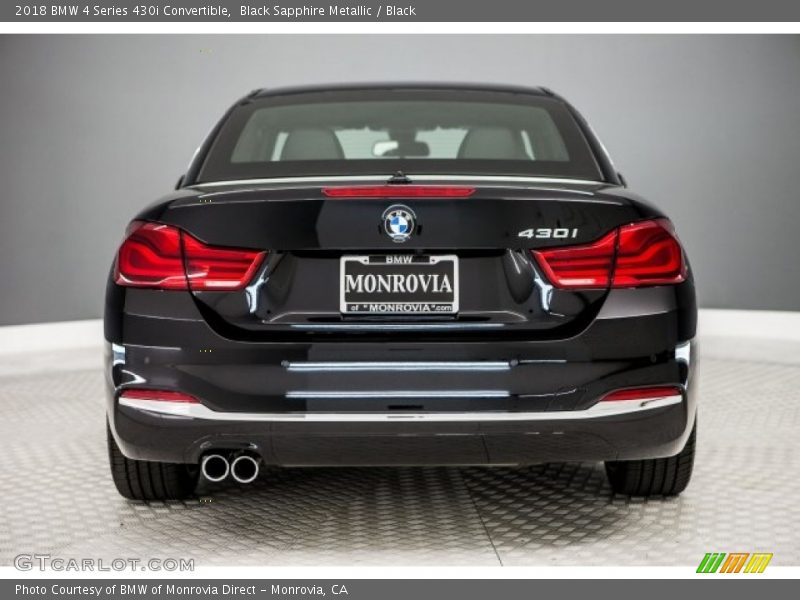 Black Sapphire Metallic / Black 2018 BMW 4 Series 430i Convertible