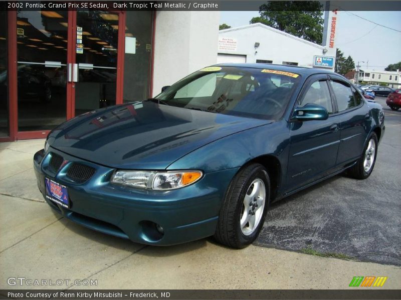 Dark Tropic Teal Metallic / Graphite 2002 Pontiac Grand Prix SE Sedan
