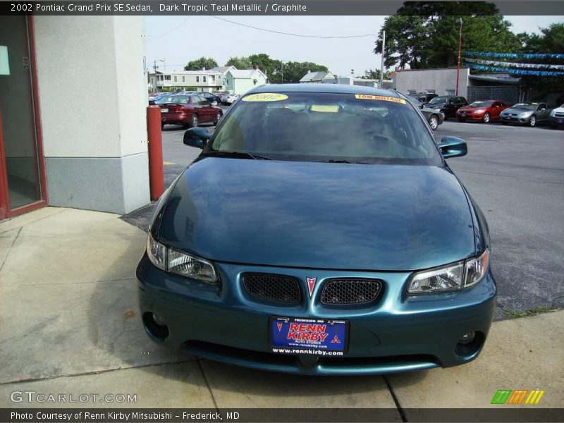 Dark Tropic Teal Metallic / Graphite 2002 Pontiac Grand Prix SE Sedan