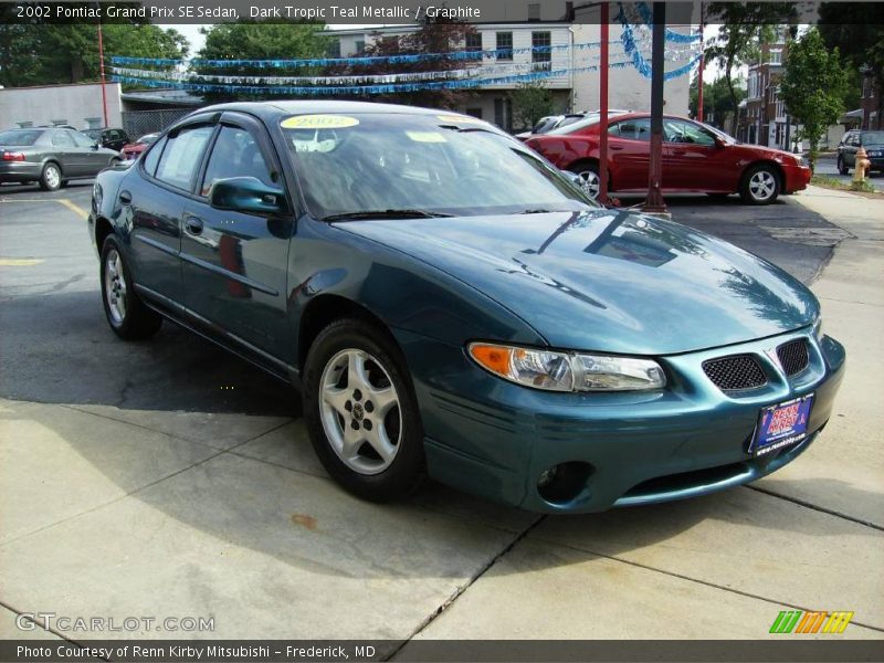 Dark Tropic Teal Metallic / Graphite 2002 Pontiac Grand Prix SE Sedan