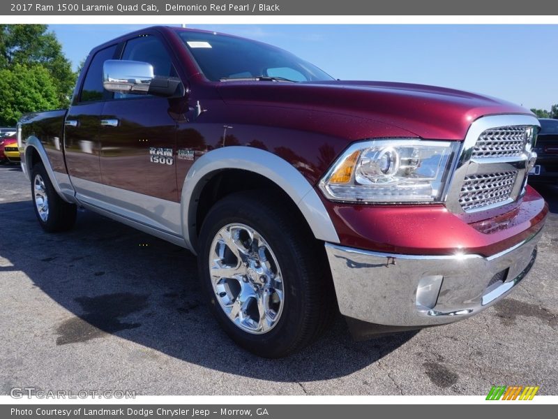 Delmonico Red Pearl / Black 2017 Ram 1500 Laramie Quad Cab