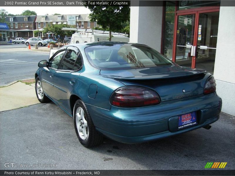 Dark Tropic Teal Metallic / Graphite 2002 Pontiac Grand Prix SE Sedan