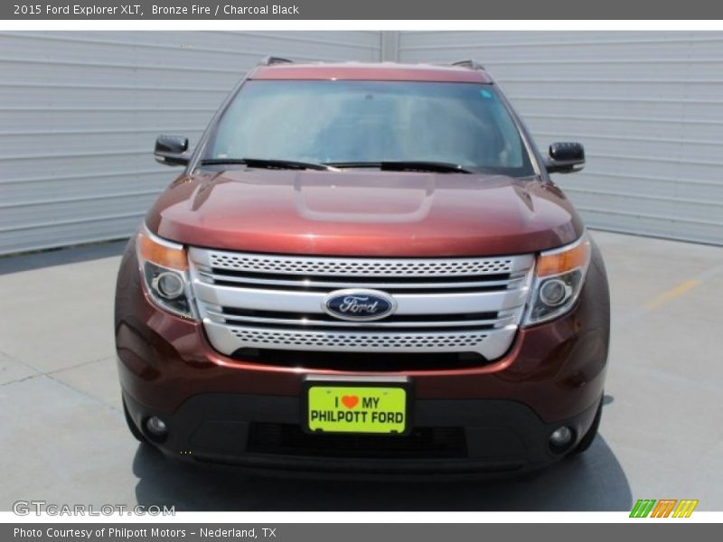 Bronze Fire / Charcoal Black 2015 Ford Explorer XLT