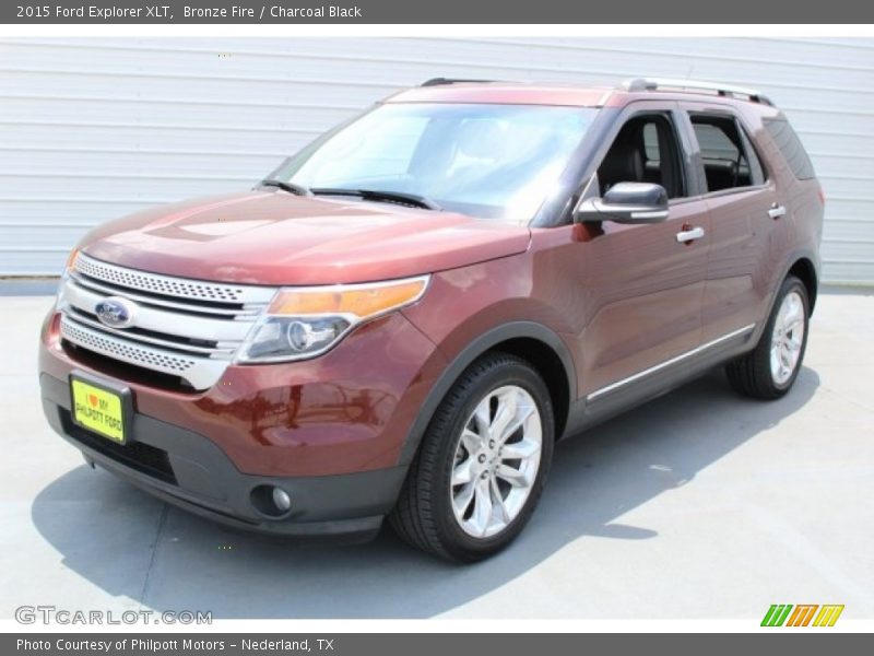 Bronze Fire / Charcoal Black 2015 Ford Explorer XLT