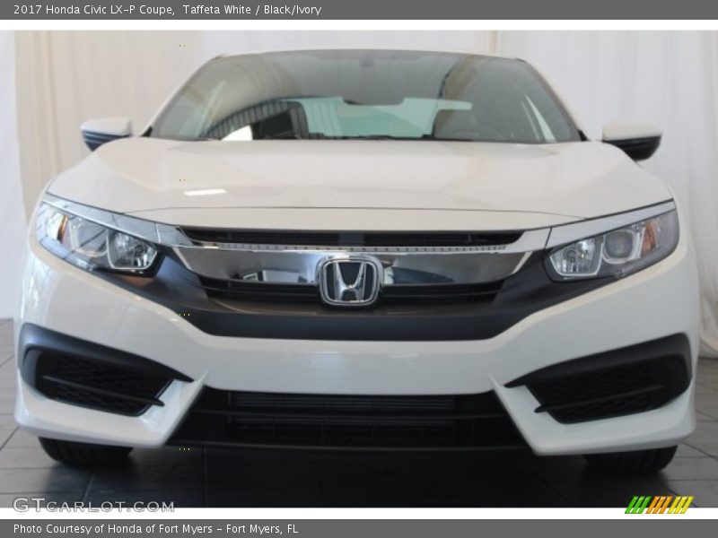 Taffeta White / Black/Ivory 2017 Honda Civic LX-P Coupe