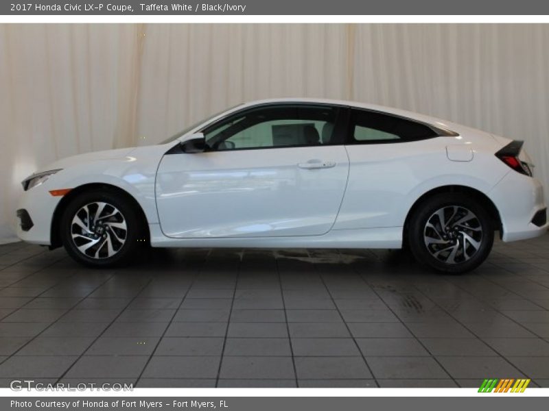 Taffeta White / Black/Ivory 2017 Honda Civic LX-P Coupe