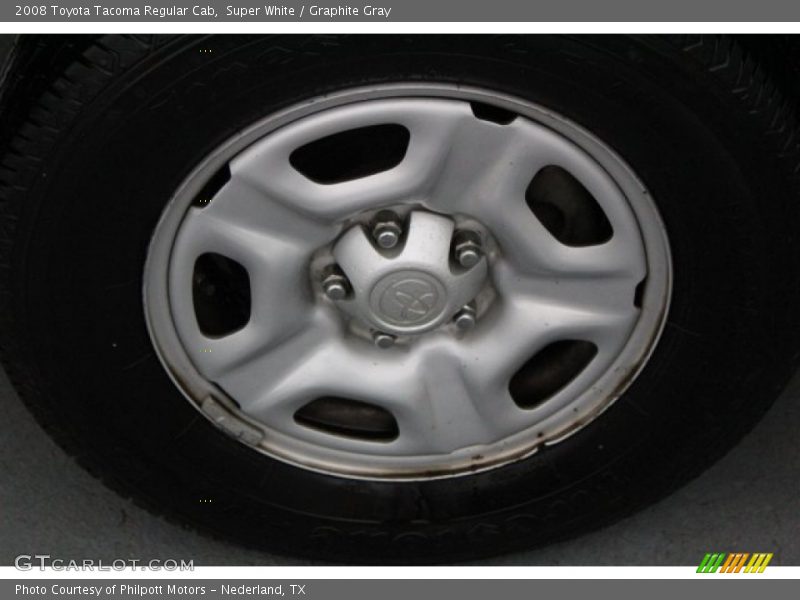 Super White / Graphite Gray 2008 Toyota Tacoma Regular Cab