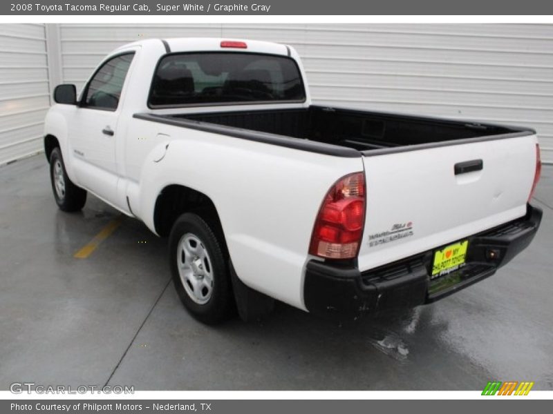 Super White / Graphite Gray 2008 Toyota Tacoma Regular Cab