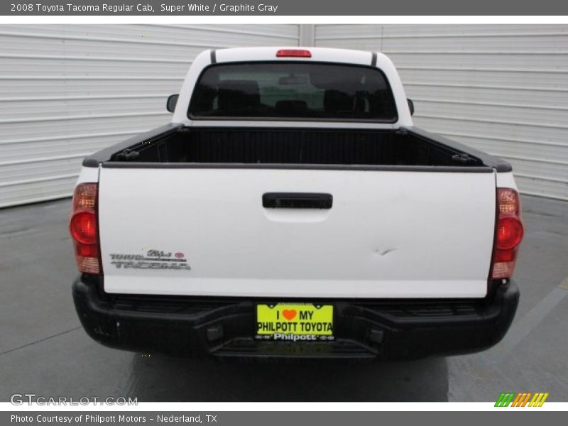 Super White / Graphite Gray 2008 Toyota Tacoma Regular Cab