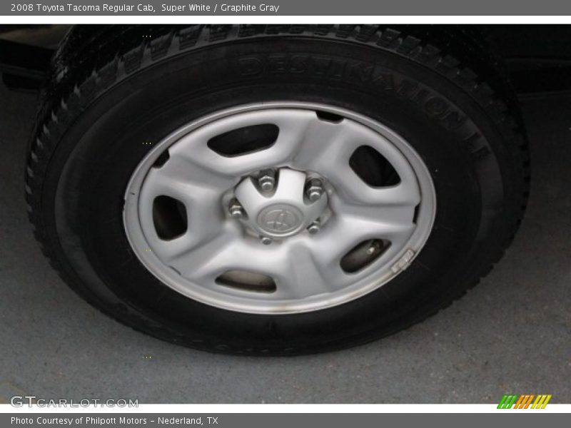 Super White / Graphite Gray 2008 Toyota Tacoma Regular Cab