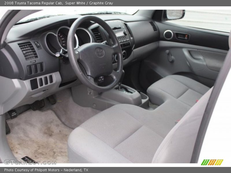 Super White / Graphite Gray 2008 Toyota Tacoma Regular Cab