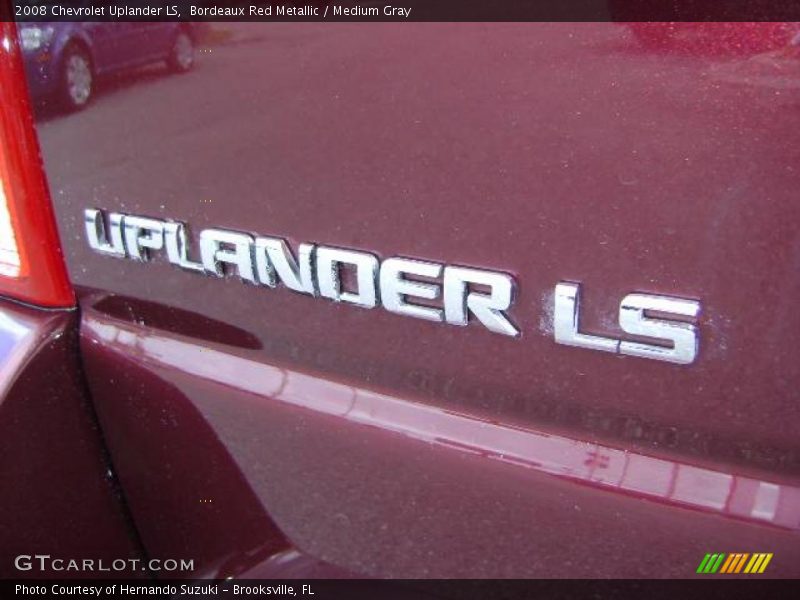 Bordeaux Red Metallic / Medium Gray 2008 Chevrolet Uplander LS