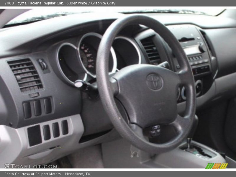 Super White / Graphite Gray 2008 Toyota Tacoma Regular Cab