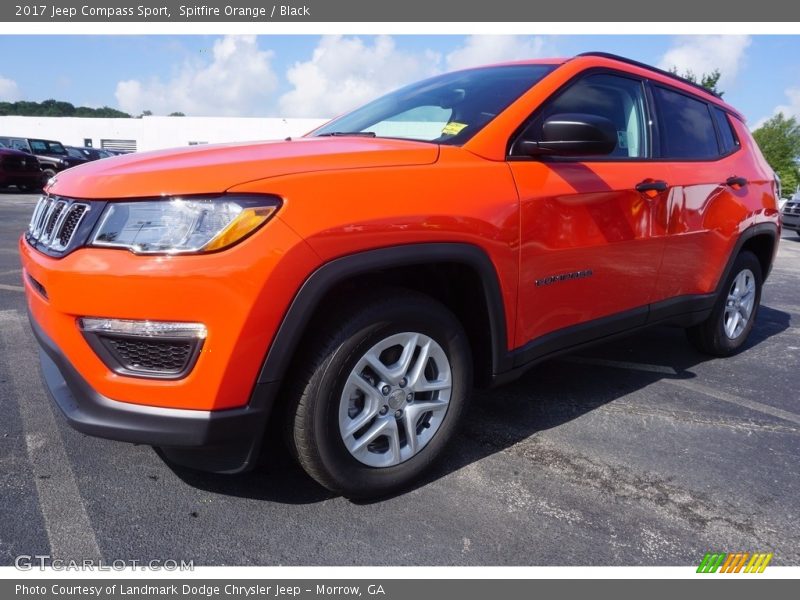Spitfire Orange / Black 2017 Jeep Compass Sport