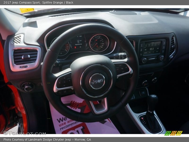 Spitfire Orange / Black 2017 Jeep Compass Sport