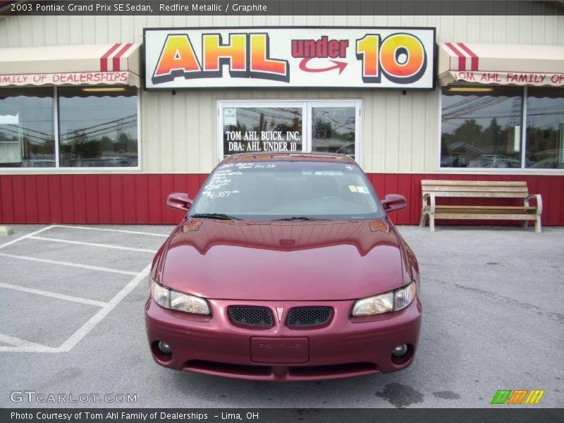 Redfire Metallic / Graphite 2003 Pontiac Grand Prix SE Sedan