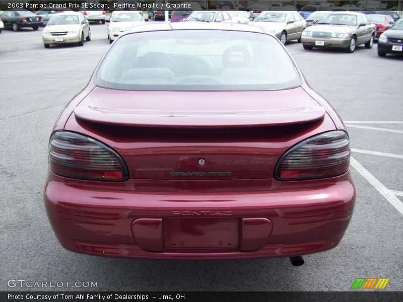 Redfire Metallic / Graphite 2003 Pontiac Grand Prix SE Sedan