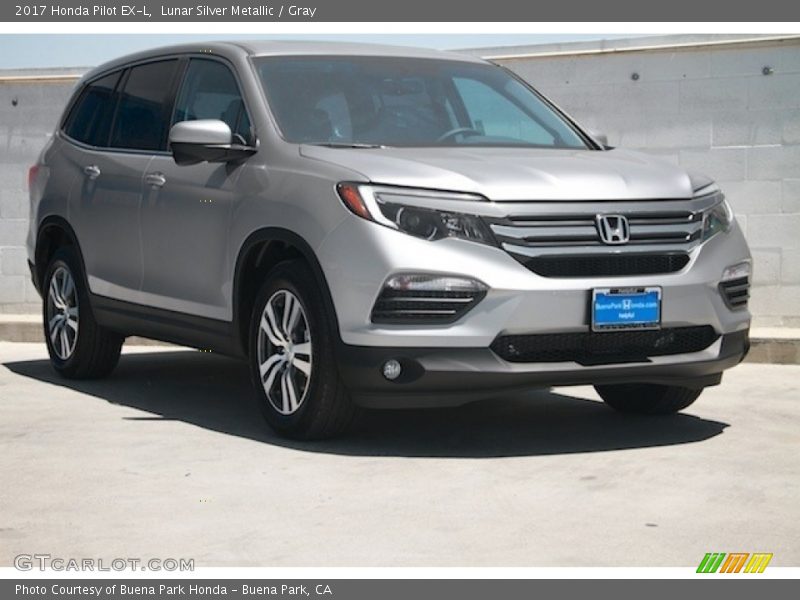 Lunar Silver Metallic / Gray 2017 Honda Pilot EX-L