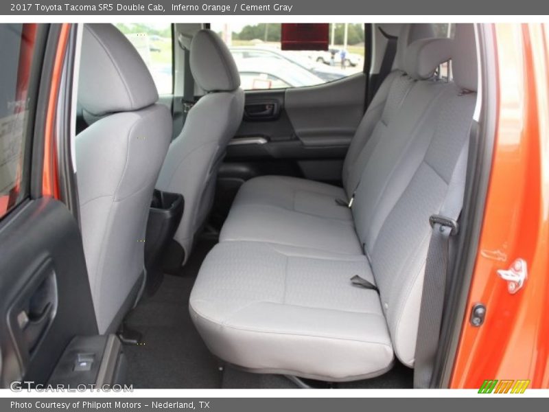 Inferno Orange / Cement Gray 2017 Toyota Tacoma SR5 Double Cab