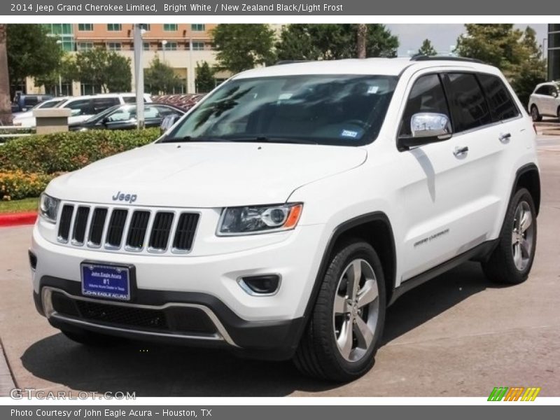 Bright White / New Zealand Black/Light Frost 2014 Jeep Grand Cherokee Limited