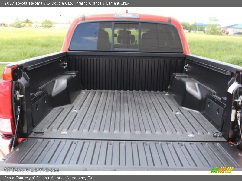 Inferno Orange / Cement Gray 2017 Toyota Tacoma SR5 Double Cab