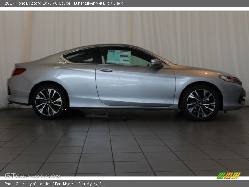 Lunar Silver Metallic / Black 2017 Honda Accord EX-L V6 Coupe