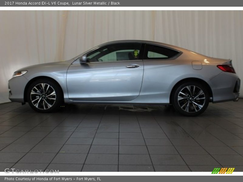 Lunar Silver Metallic / Black 2017 Honda Accord EX-L V6 Coupe