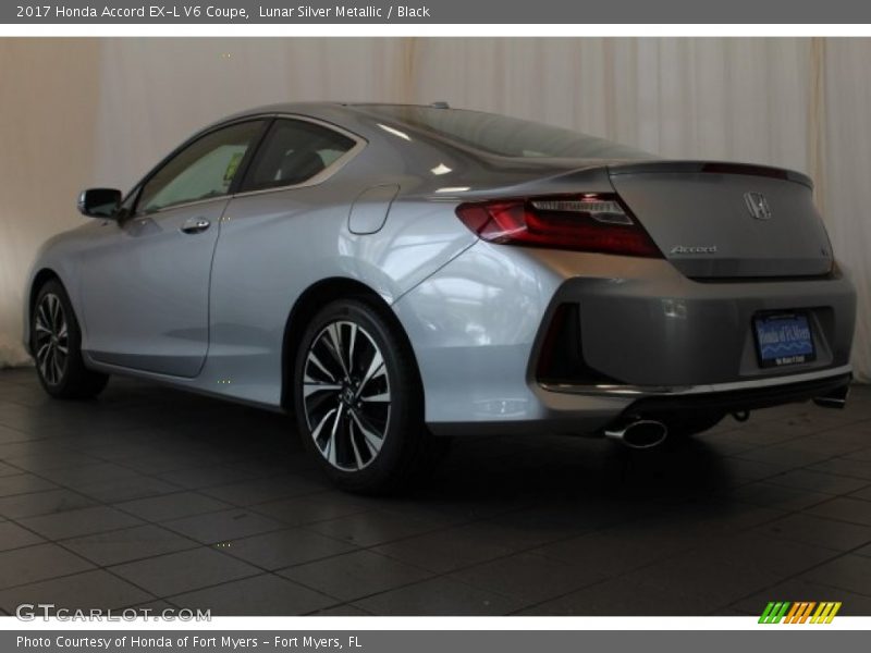 Lunar Silver Metallic / Black 2017 Honda Accord EX-L V6 Coupe