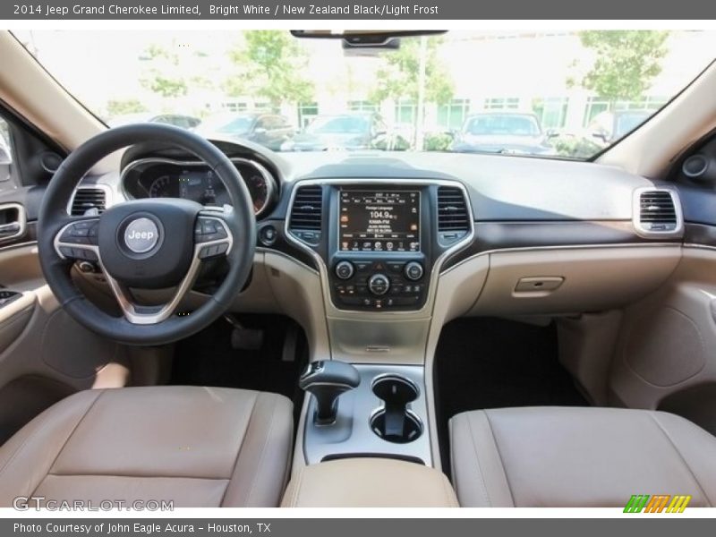 Bright White / New Zealand Black/Light Frost 2014 Jeep Grand Cherokee Limited