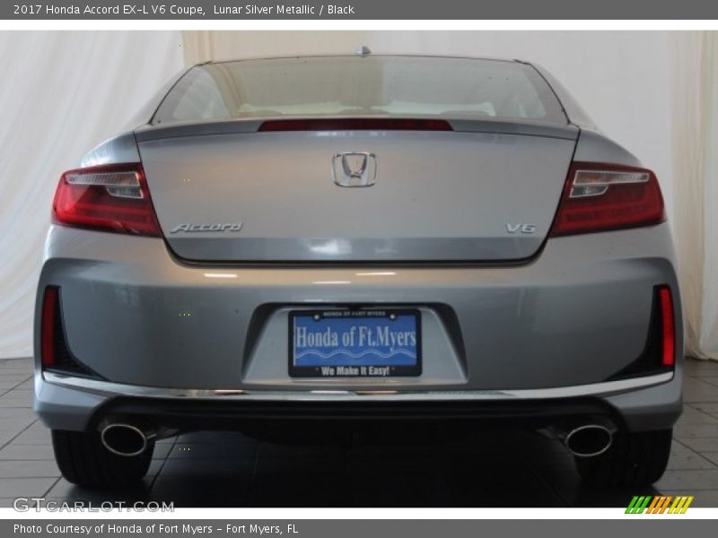 Lunar Silver Metallic / Black 2017 Honda Accord EX-L V6 Coupe